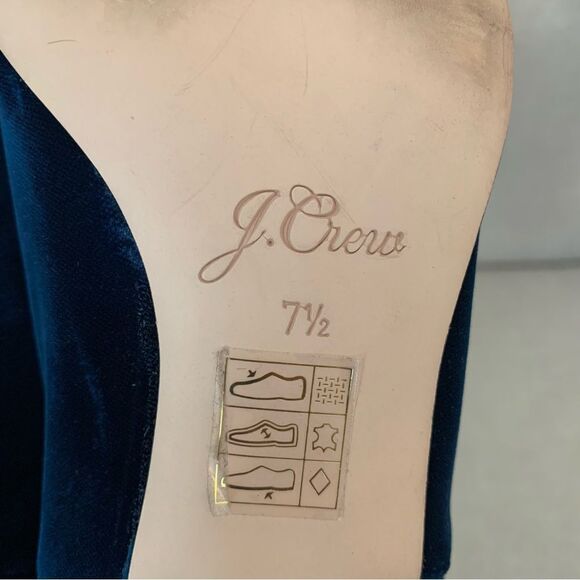 J. Crew Velvet Chelsea Ankle Booties Size 7.5 - Picture 7 of 8